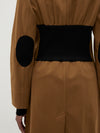 compact gabardine trench coat