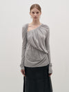 superfine jersey ruched top