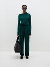 asymmetric neck long sleeve t.shirt