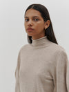engineered turtleneck knit