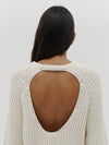 open back fitted knit