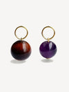 pigna artemisia asymmetric sphere earrings