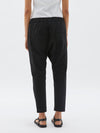 bassike cotton wide leg pant in white