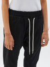 bassike cotton wide leg pant in white