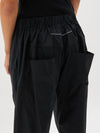 cotton poplin long rise pant