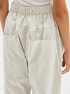 cotton poplin long rise pant