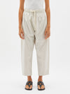 cotton poplin long rise pant