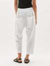 cotton poplin long rise pant