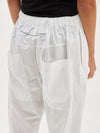 cotton poplin long rise pant