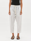 cotton poplin long rise pant