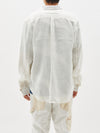 washed linen beach shirt