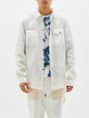 washed linen beach shirt