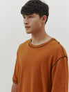 slouch contrast stitch t.shirt