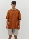 slouch contrast stitch t.shirt