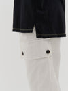 slouch contrast stitch t.shirt