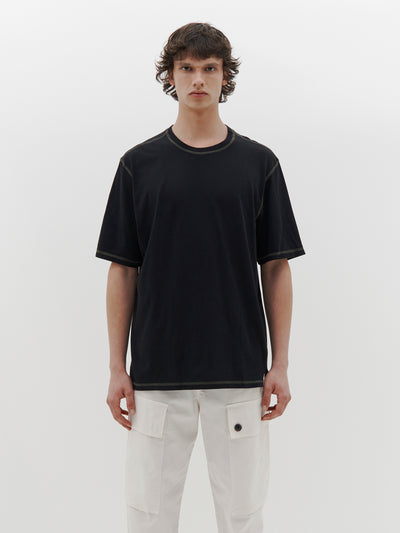 slouch contrast stitch t.shirt