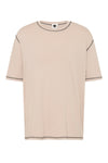 slouch contrast stitch t.shirt