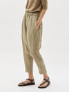 linen slouch drawstring pant