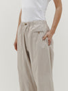 voluminous cotton poplin pant