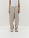 voluminous cotton poplin pant