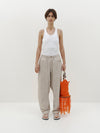 voluminous cotton poplin pant