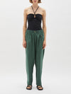 voluminous cotton poplin pant