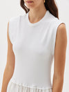 turnback longerline tank dress