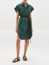 cotton yoke detail shirt dress