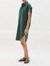 cotton yoke detail shirt dress