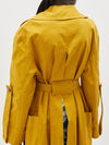 twill oversized trench