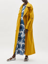 twill oversized trench
