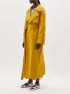 twill oversized trench
