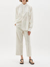 cotton bib front shirt