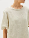 washed batwing contrast t.shirt