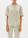 washed batwing contrast t.shirt