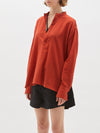 gauze popover shirt