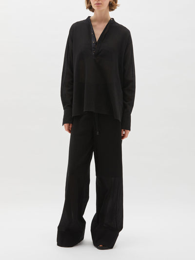 gauze popover shirt