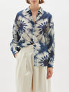 printed voile oversized shirt