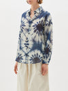 printed voile oversized shirt