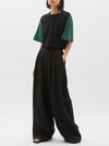 contrast mid length t.shirt
