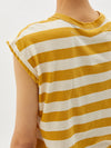 striped slim muscle tank