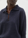placket front polo knit