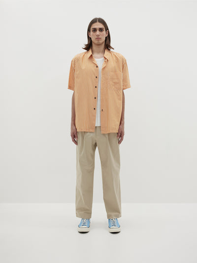 pleat front slouch chino