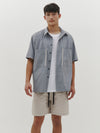 contrast pocket poplin shirt