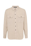 linen military pocket shirt
