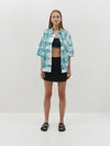 rib mini skirt