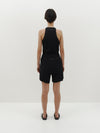drapey rib pull on shorts