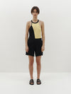 drapey rib pull on shorts