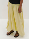 rounded slouch silk skirt