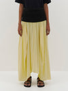 rounded slouch silk skirt